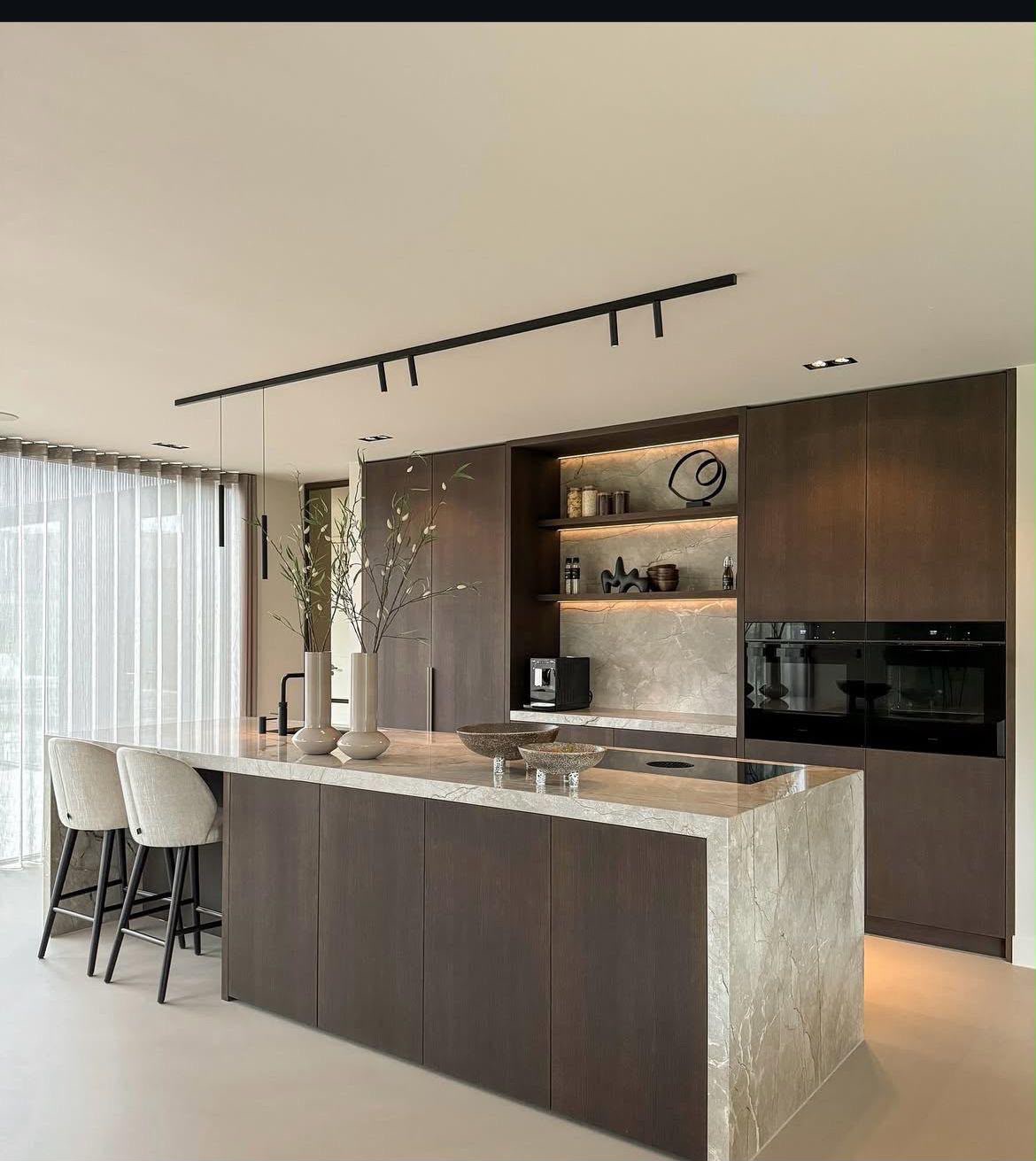 Contemporary Dark Oak Kitchen, Hale
